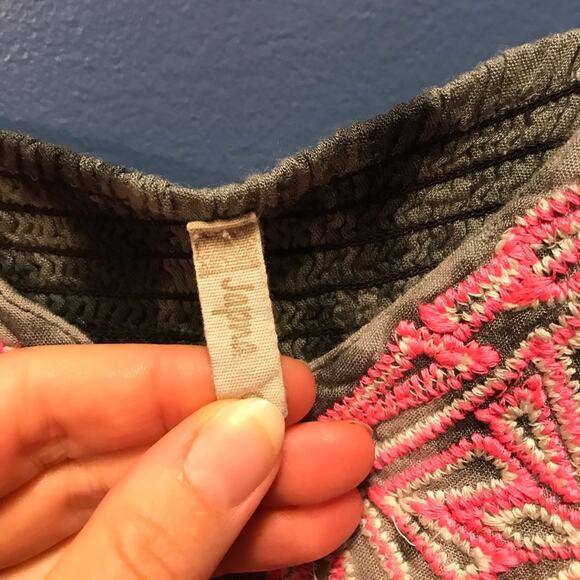 Pink & Gray Boho Maxi Dress S/M - Picture 4 of 12